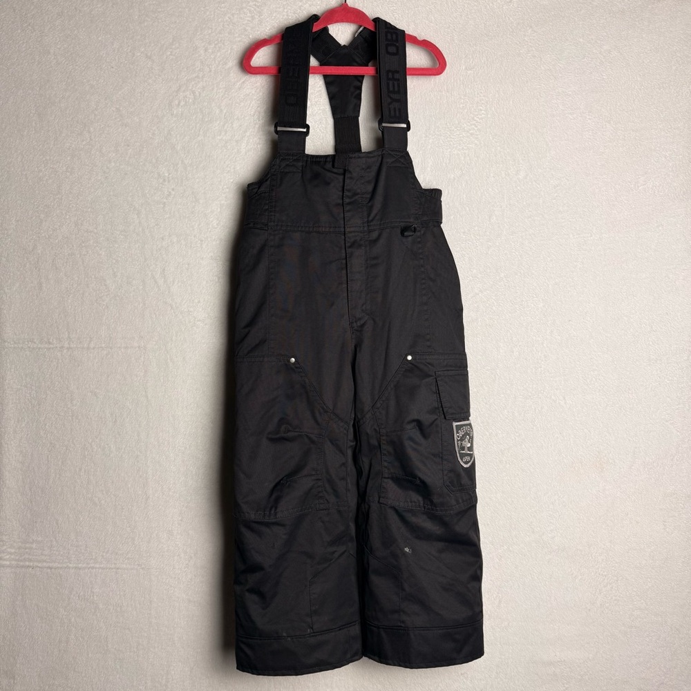 Obermeyer Ski Bib Snow Overalls Ski Pants Black Kids Size 4